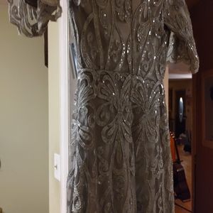 Custom silver gown